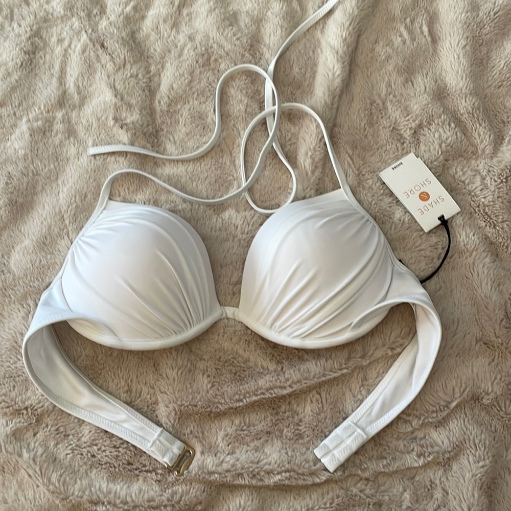 Women’s new white bikini top.